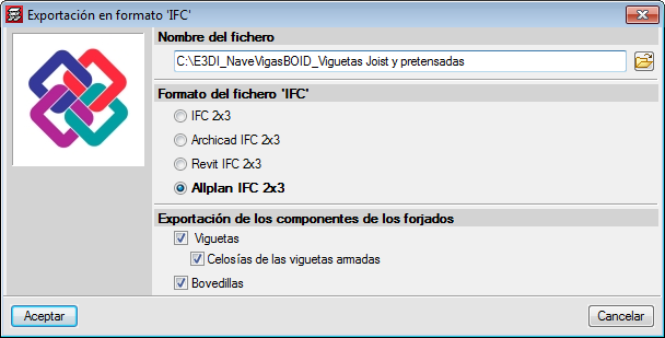 CYPECAD. Exportación en formato IFC
